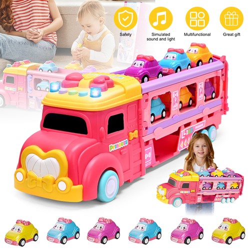 Car carrier transport play set - car,